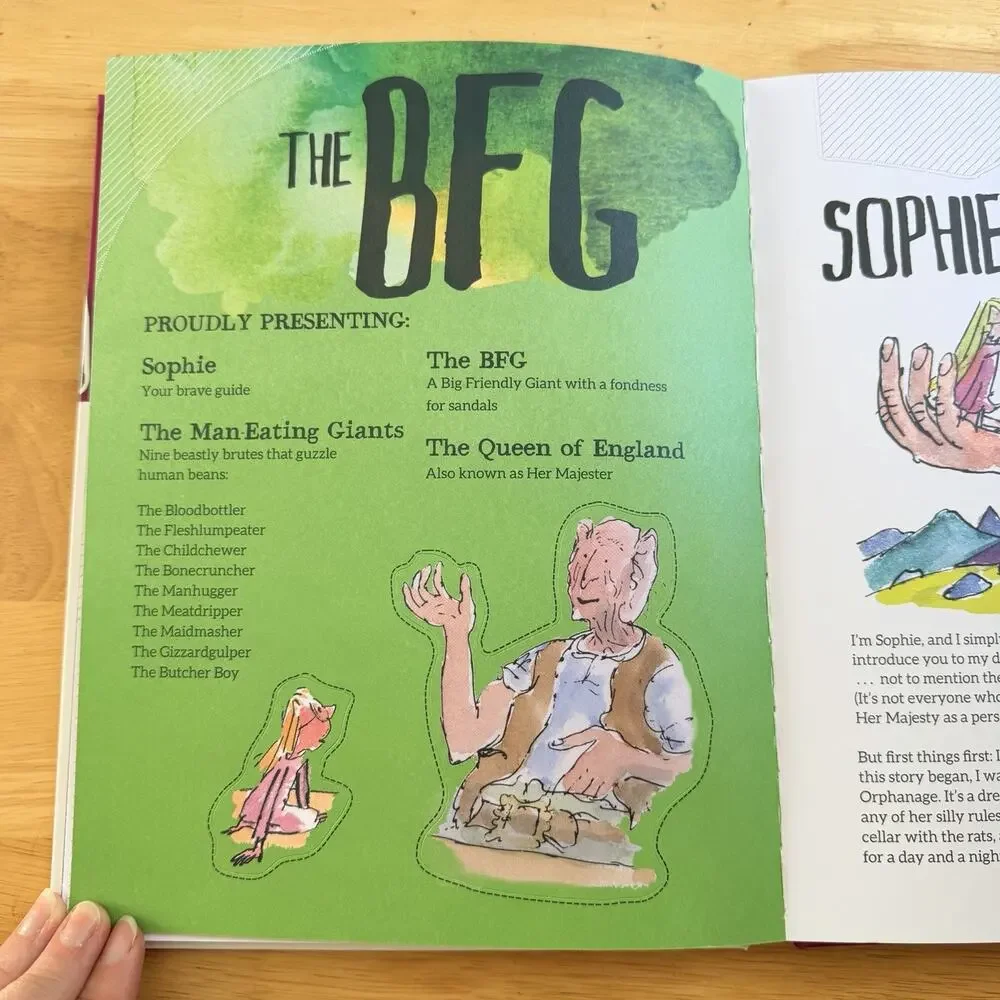 Roald Dahls Beastly Brutes and Heroic Human Beans Press Out Paper Adventure Book